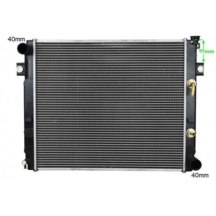 Radiator Assembly - SQ Core: 600x528x48 H/P: 544x74/74 To Suit To - FO081