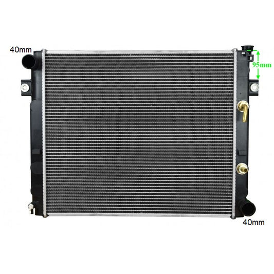 Radiator Assembly - SQ Core: 600x528x48 H/P: 544x74/74 To Suit To - FO081