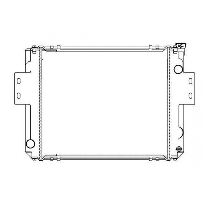 Radiator Assembly - Core: 500x430x42 H/P: 446x85/85 To Suit Ch - FO089