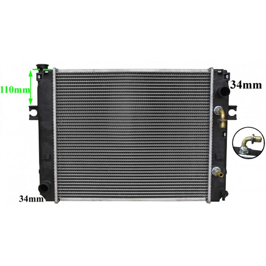 Radiator Assembly - SQ Core: 500x430x48 H/P: 445x85/85 To Suit Ko - FO106