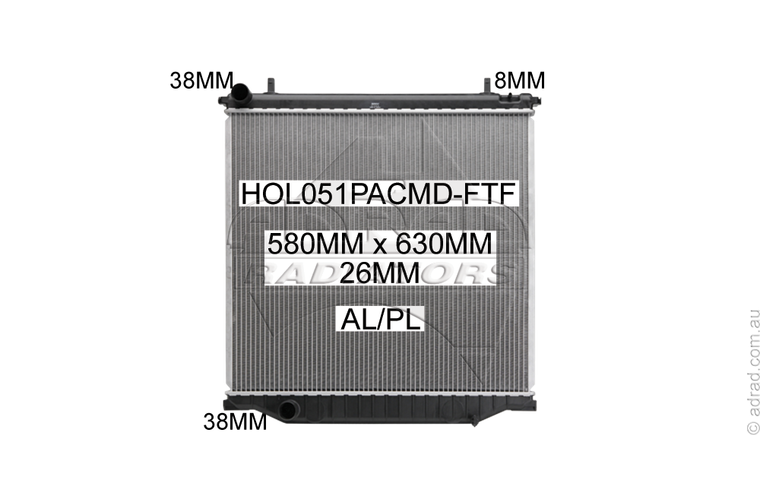 HOL051PACMD-FTF radiator