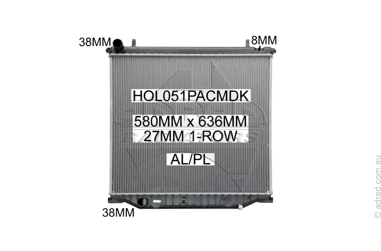 HOL051PACMDK radiator