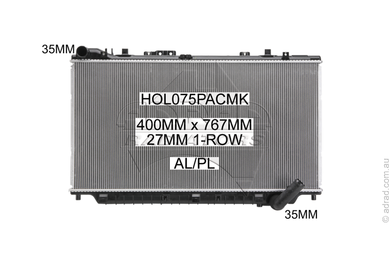 HOL075PACMK radiator