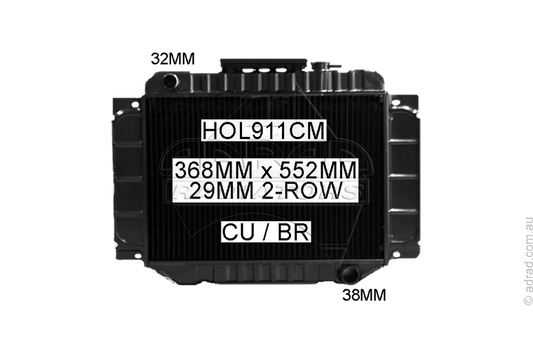 KINGSWOOD HQ-HZ 6cyl Man 71-80 RADIATOR - HOL911CM