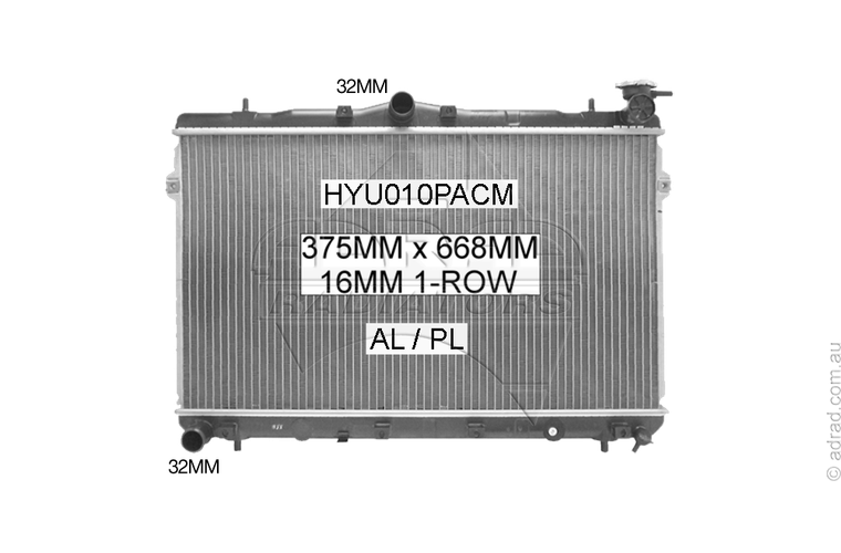 HYU010PACM radiator
