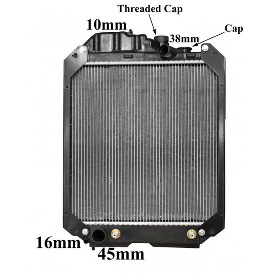 Radiator Assembly - Core: 506x478x84 H/P: 507x111/111 To Suit - IN070A