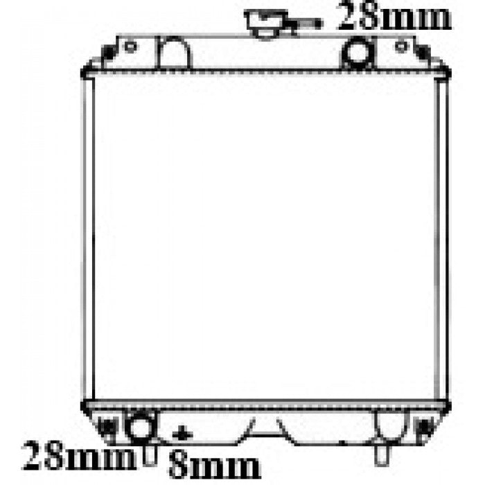 Radiator Assembly - Core: 325x351x36 H/P: 367x54/54 To Suit Ex - IN312