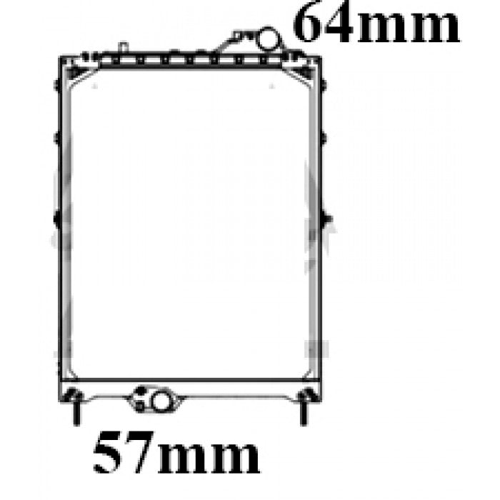 Radiator Assembly - Core: 890x708x96 To suitJohn Deere 4930 / 8130 / 8225R / 8230 / 8 - IN352MA