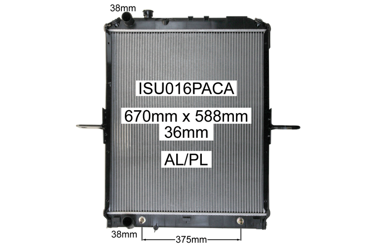 ISU016PACA radiator