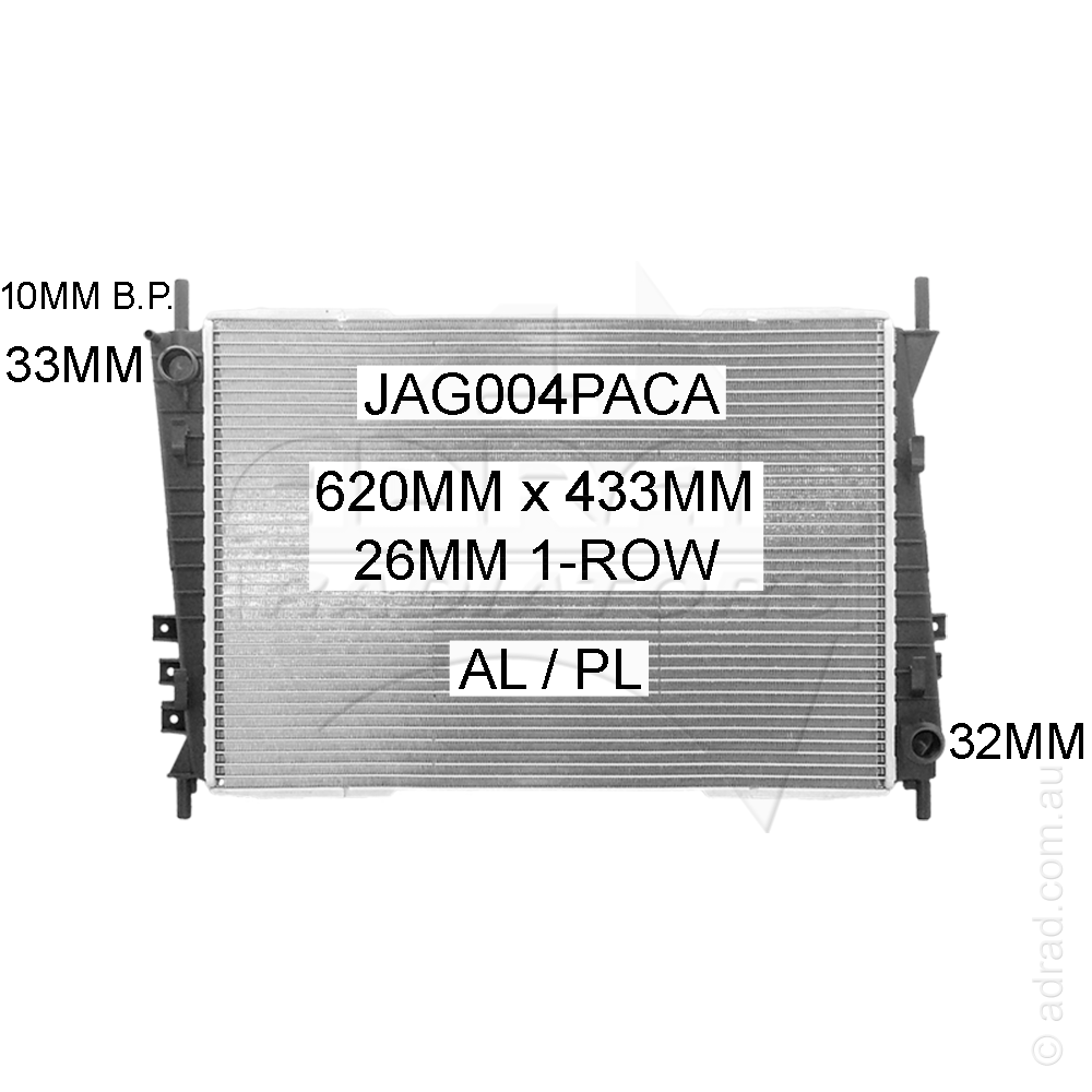 RADIATOR - Jaguar X-Type X400 '01-10 V6