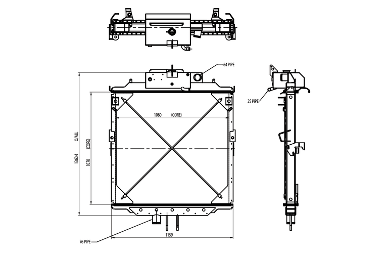 KEN833CM4 radiator