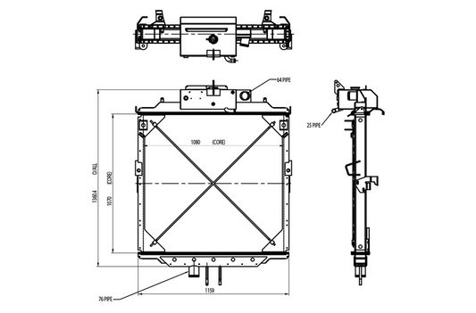 KEN833CM4 radiator