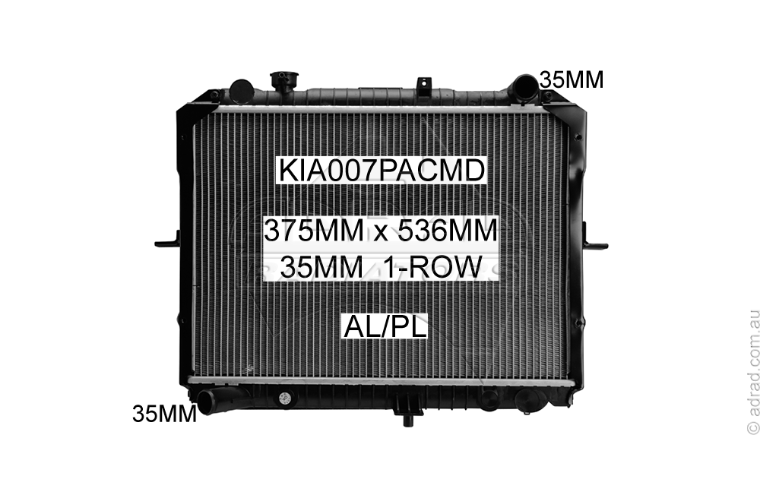 RADIATOR - Kia Pregio '02-06 2.7ltr 4cyl Diesel