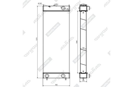 KOM025ACM radiator