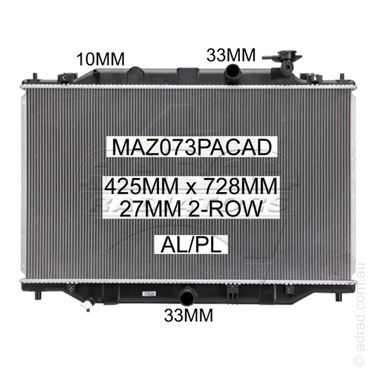RADIATOR - Mazda CX-5 KE '12- 2.2ltr Turbo Diesel