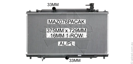 RADIATOR - Mazda 6 GJ '13- 2.0/2.5ltr Petrol