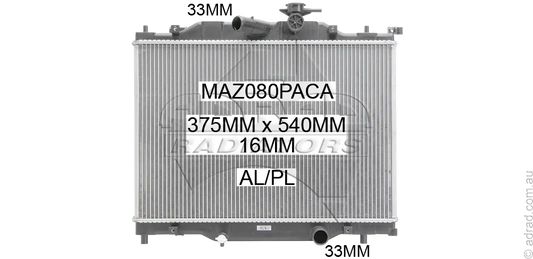 RADIATOR - MAZDA 2 DJ Auto/Man. '15-
