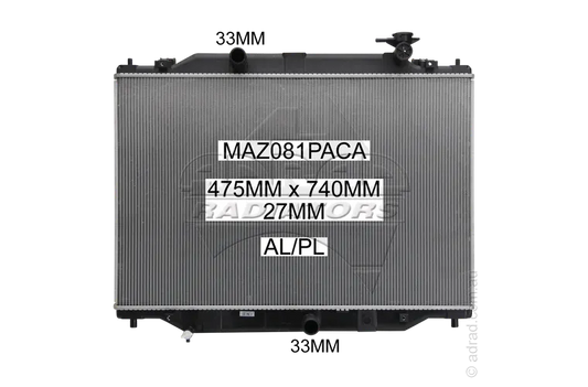 RADIATOR - CX-9 TC 2.5ltr Turbo Auto '16-