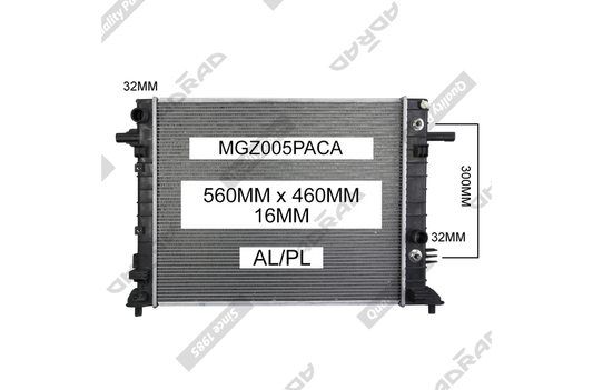 MGZ005PACA radiator