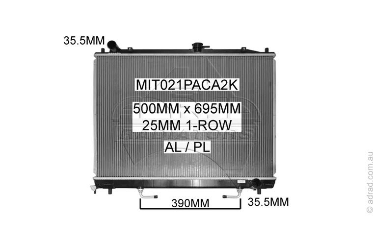 RADIATOR - Mitsubishi Pajero NM / NP '02-06 3.5/3.8ltr V6
