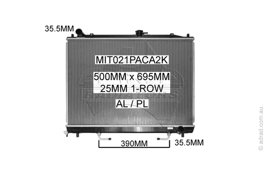 RADIATOR - Mitsubishi Pajero NM / NP '02-06 3.5/3.8ltr V6