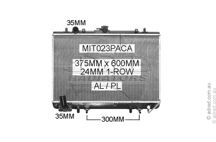 RADIATOR - Mitsubishi Triton MK '96-06 3.0ltr 6cyl