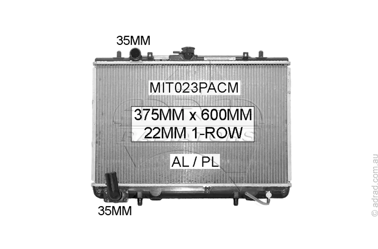RADIATOR - Mitsubishi Triton MK '96-06 3.0ltr 6cyl