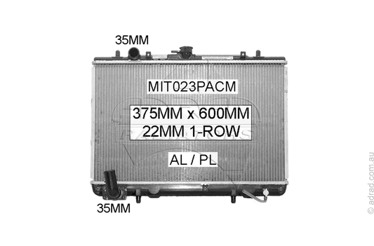 RADIATOR - Mitsubishi Triton MK '96-06 3.0ltr 6cyl