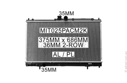 RADIATOR - Mitsubishi Lancer CH '05-07 2.4ltr 4cyl
