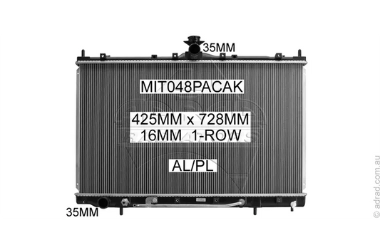RADIATOR - Mitsubishi Grandis BA '04-10 2.4ltr 4cyl