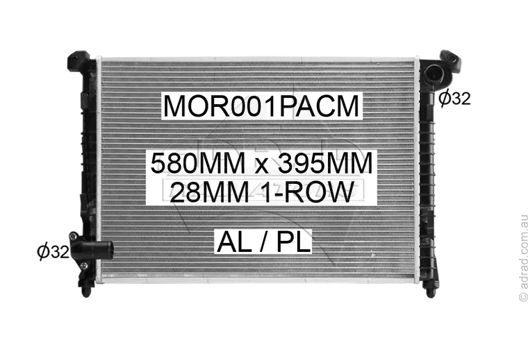 RADIATOR - Mini Cooper '02-07 1.6ltr 4cyl