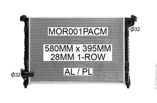 RADIATOR - Mini Cooper '02-07 1.6ltr 4cyl