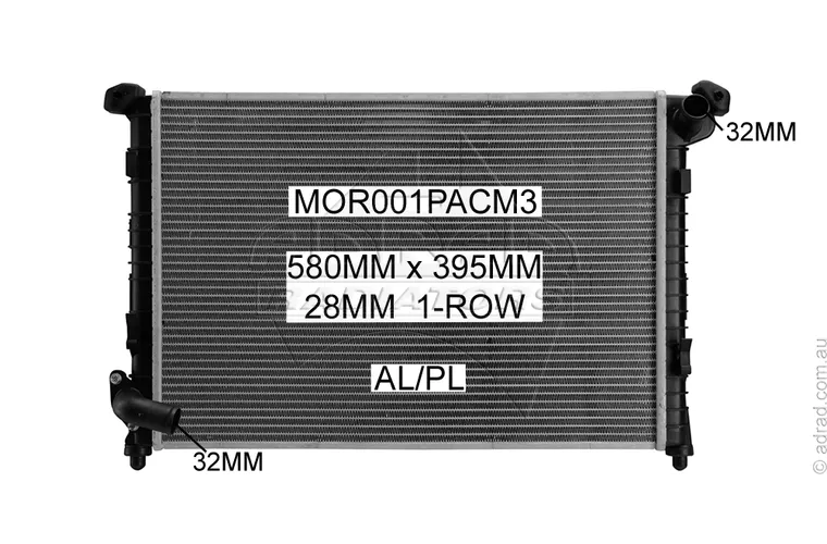 RADIATOR - Mini Cooper S '02-07 1.6ltr 4cyl
