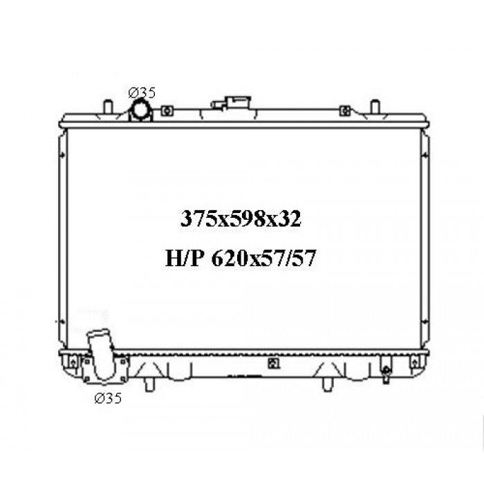 RADIATOR - Mitsubishi Triton MK '96-06 3.0ltr 6cyl