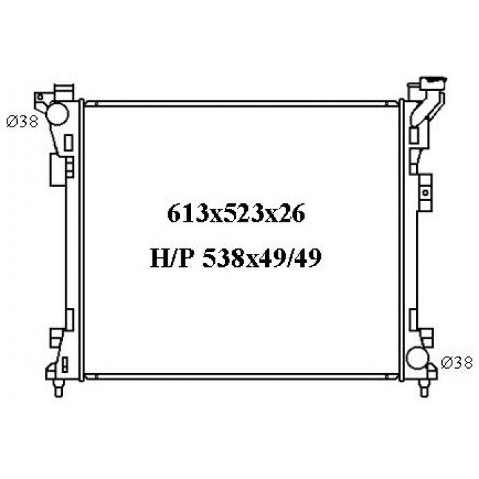 RADIATOR - Chrysler Grand Voyager RT '08-