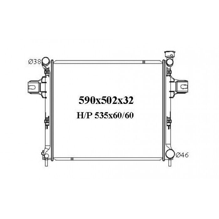 RADIATOR - Jeep Commander XH '06-08 5.7ltr V8 & Jeep Grand Cherokee WH '05-10 5.7/6.1ltr V8