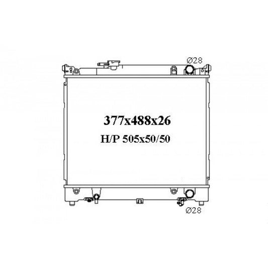 RADIATOR - Suzuki X-90 '96-97 1.6ltr 4cyl & Vitara '88-98 1.6/2.0ltr 4cyl **2 Door