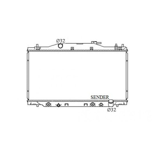 Radiator Assembly - To Suit Honda Integra DC '01-06 2.0ltr 4cyl Core: 350x698x16 - NC084M