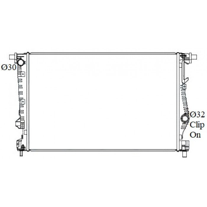 RADIATOR - Jeep Cherokee KL '14- 2.4/3.2ltr Petrol & 2.0ltr Turbo Diesel