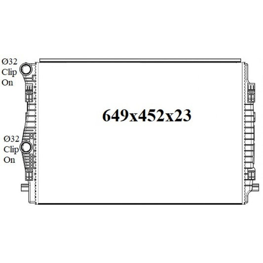 RADIATOR - Audi Q2 GA '17- 1.4/2.0ltr Turbo Petrol & Diesel & Audi A3 8V '13- 1.4ltr TSI (SEDAN) & 2.0ltr Turbo Diesel