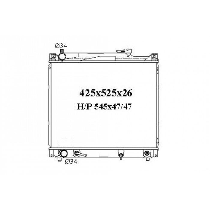 RADIATOR - Suzuki Vitara '95-98 2.0ltr V6 & Suzuki Grand Vitara '98-05 2.0/2.5ltr