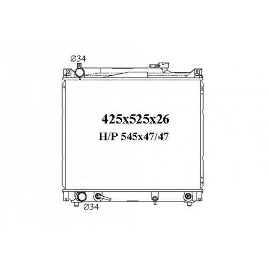 RADIATOR - Suzuki Vitara '95-98 2.0ltr V6 & Suzuki Grand Vitara '98-05 2.0/2.5ltr