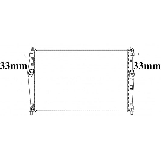 Radiator Assembly - To suit Mazda 3 '19-25 2.0ltr / 2.5ltr 4cylCore: 675x438x12 - NC1148M