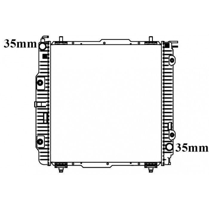 Radiator Assembly - To Suit Mercedes BenzW463 G Class / G55 AMG '11-15 5.4ltr / 5.5ltr 8cylCore - NC1149A