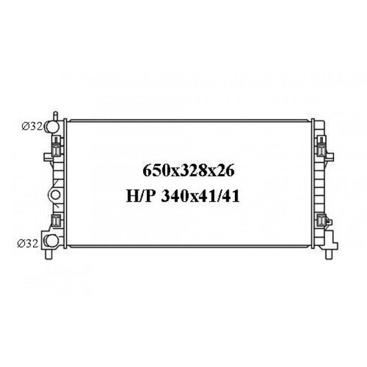 RADIATOR - Volkswagen Polo 6R '3/10-10/17