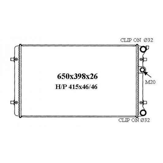RADIATOR - Audi TT '99-06 1.8ltr Turbo & A3 8P & S3 '97-05 1.8ltr Turbo