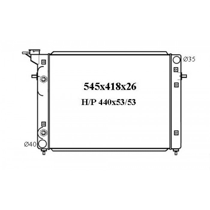 RADIATOR - Holden Commodore VP-VS Series 1/2/3 '91-00 3.8ltr V6 & Holden Statesman VQ-VS '90-99 V6 & Holden Caprice VQ-VS '90-99 V6