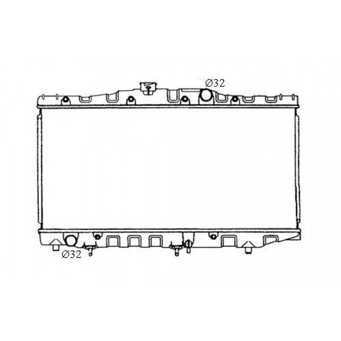 Radiator Assembly - To suit Toyota Corolla AE80/82 '85-89 1.3/1.6ltr 4cyl Core: 3 - NC174A