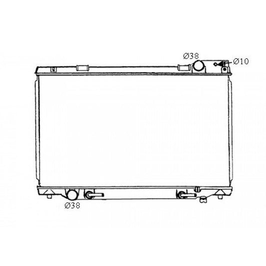 Radiator Assembly - To suit Toyota Tarago TCR10/11/21 '91-00 2.4ltr 4cyl Core: 425 - NC177A