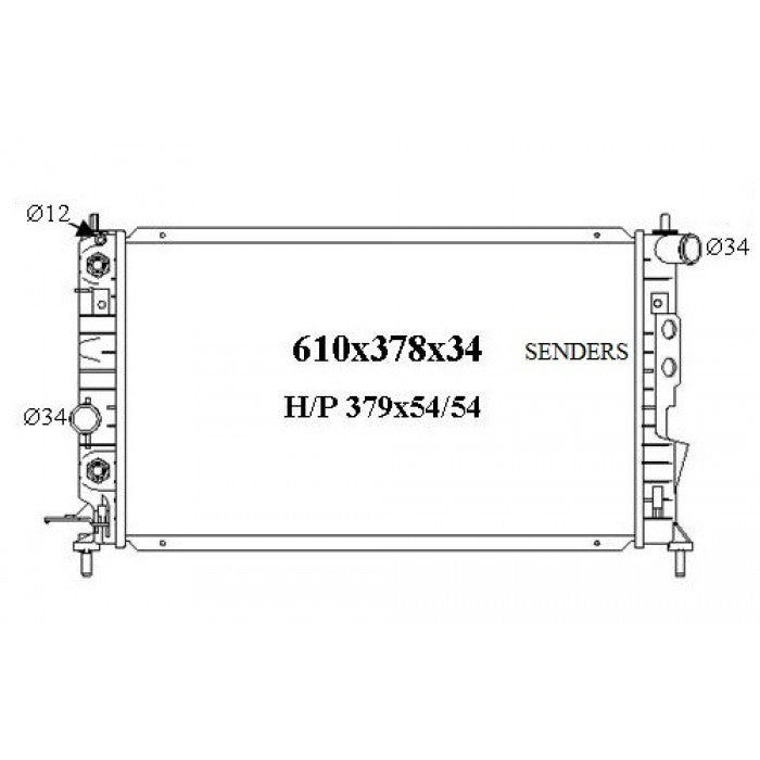 RADIATOR - Holden Vectra JR/JS '97-03 2.0ltr